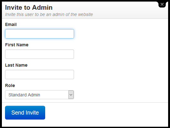 Invite to Admin